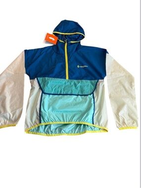 NWT Cotopaxi Teca Half-Zip Windbreaker Blue Crush Size XS